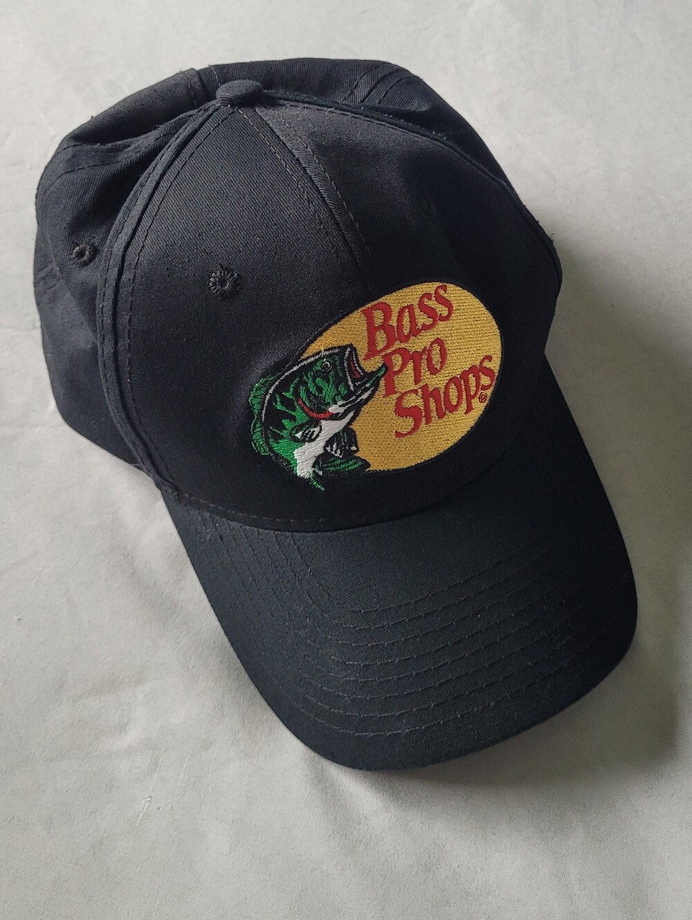 Bass Pro Shops Black Logo Baseball Cap
